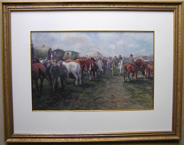 D T Robertson Painting: Appleby Horse Fair