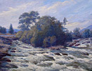 William Sticks Painting: River Tyne in Flood