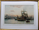 Robert Malcolm Lloyd painting, On the Thames, London