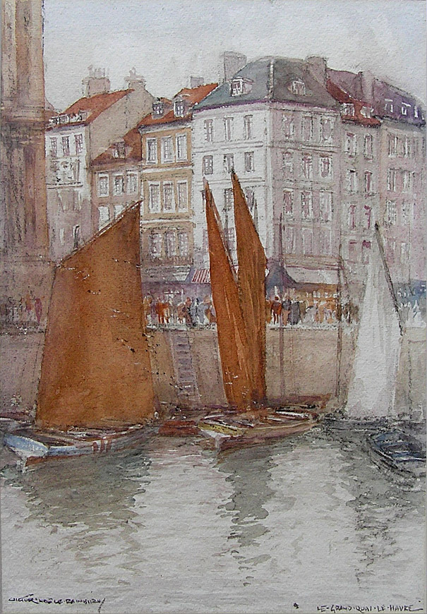 Victor Noble Rainbird (18891936), Le Grand Quai, Le Havre for sale