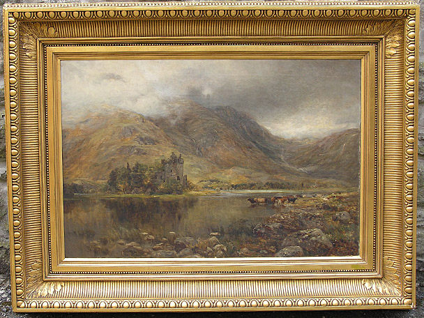 Scottish landscape painting: Kilchurm castle