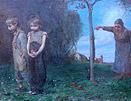 Elisabeth Keyser oil painting: Expulsion from Garden of Eden