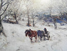 David T Robertson painting Winter