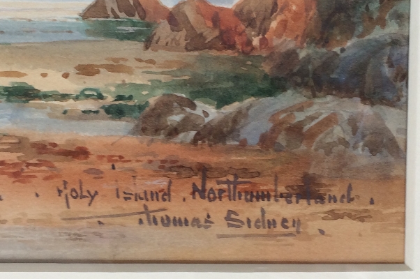 Holy Island.Northumberland.Sign.Thomas Sidney.