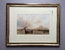 Sailing off Holy Island.J.W.Carmichael.Frame.