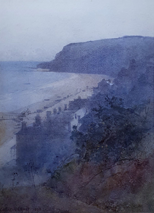 Carleton Grant watercolour for sale, Shanklin, without the frame
