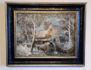 John Falconar Slater, oil painting , Mill in winter