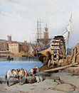 Victorian watercolour of Falmouth