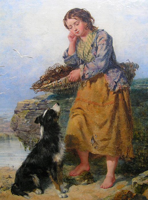 Isaac Henzell (1815-1875), Northumbrian Fisher Girl for sale