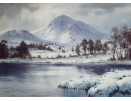 Edward Horace Thompson, watercolour for sale, Winter in the Highlands Edward Horace Thompson, watercolour for sale, Winter in the Highlands