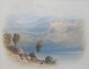 Myles_Birket_Foster_watercolour.for.sale.Lake_Nemi Myles_Birket_Foster_watercolour.for.sale.Lake_Nemi