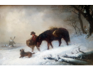 Edward.Robert.Smythe.oil.painting.for.sale - Homeward through the snow Edward.Robert.Smythe.oil.painting.for.sale - Homeward through the snow