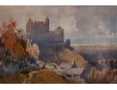 Arthur Tucker, watercolour for sale, Harlech castle, Wales Arthur Tucker, watercolour for sale, Harlech castle, Wales