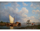 Pieter.Cornelis.Dommersen.oil.painting.for.sale - morning calm Pieter.Cornelis.Dommersen.oil.painting.for.sale - morning calm