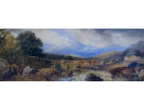 Thomas Miles Richardson watercolour for sale : Fly fishing in the Highlands Thomas Miles Richardson watercolour for sale : Fly fishing in the Highlands